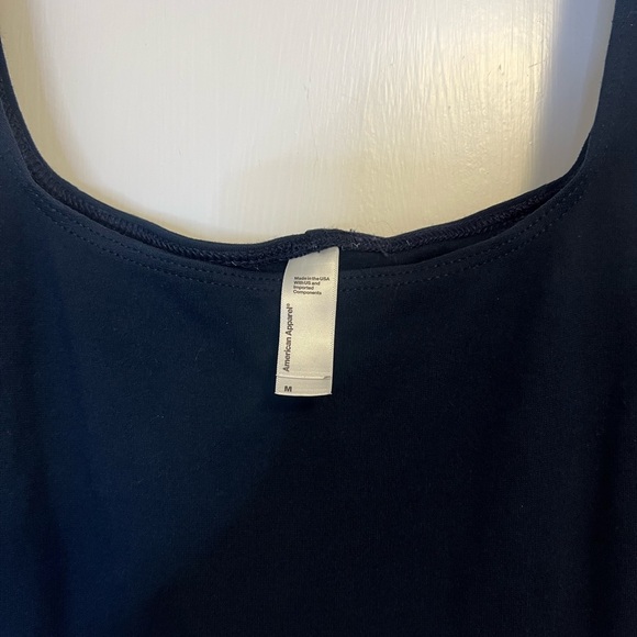 American Apparel Ponte Color Block Mini Tank Dress - Picture 3 of 4